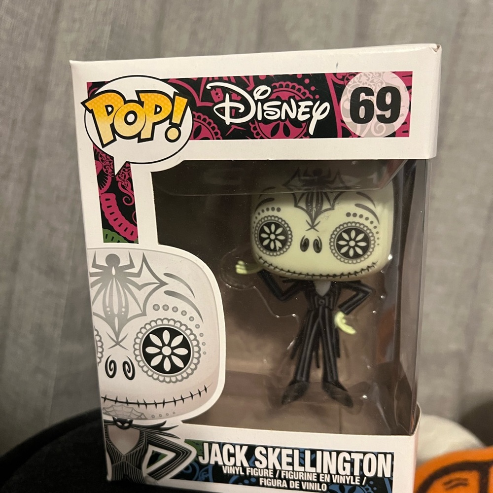 Disney Jack Skellington Day of the Dead Figure in Black and White